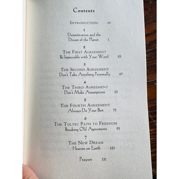 The Four Agreements A Toltec Wisdom Book by Don Miguel Ruiz Paperback - Picture 6 of 6